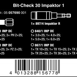 05057690001 BIT-CKECK 30 IMPAKTOR 1, BITS ASSORTMENT