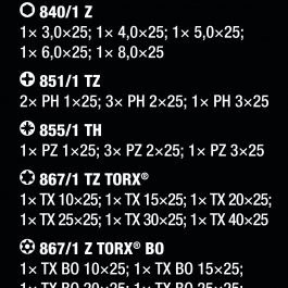 05056490001 TOOL-CHECK PLUS BITS ASSORTMENT WITH RATCHET+SOCKETS